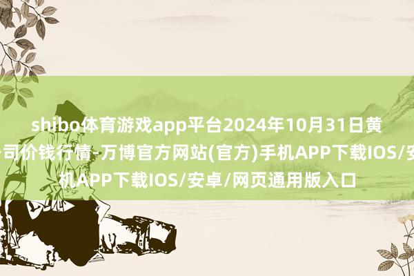 shibo体育游戏app平台2024年10月31日黄淮农居品股份有限公司价钱行情-万博官方网站(官方)手机APP下载IOS/安卓/网页通用版入口