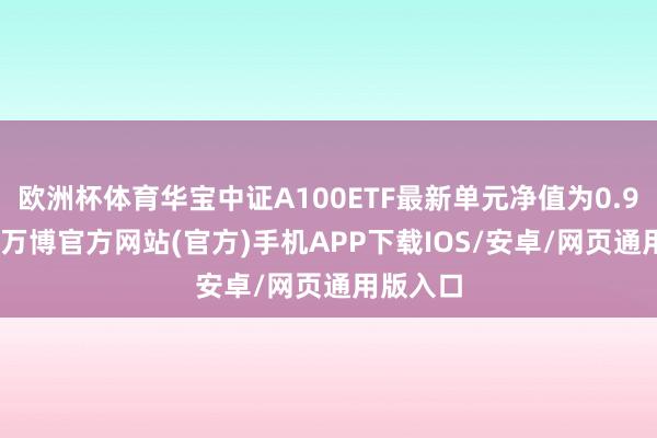 欧洲杯体育华宝中证A100ETF最新单元净值为0.9473元-万博官方网站(官方)手机APP下载IOS/安卓/网页通用版入口