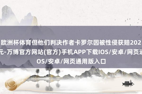 欧洲杯体育但他们判决作者卡罗尔因被性侵获赔202万好意思元-万博官方网站(官方)手机APP下载IOS/安卓/网页通用版入口