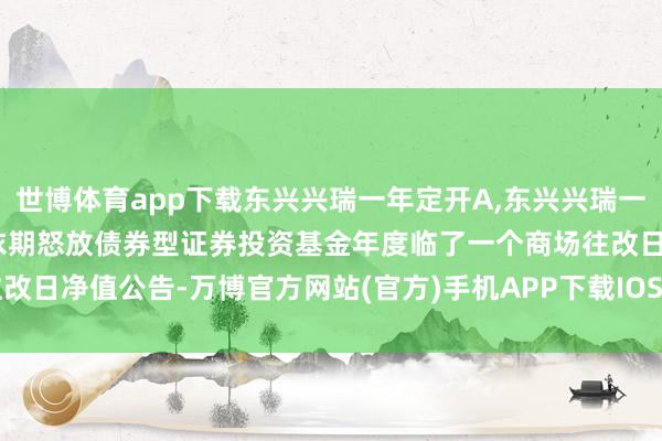 世博体育app下载东兴兴瑞一年定开A,东兴兴瑞一年定开C: 东兴兴瑞一年依期怒放债券型证券投资基金年度临了一个商场往改日净值公告-万博官方网站(官方)手机APP下载IOS/安卓/网页通用版入口